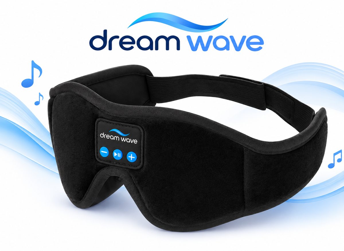 DreamWave™ 3D Bluetooth Sleep Mask with Built-In HD Speakers